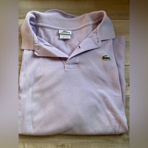 Lacoste purple shirt